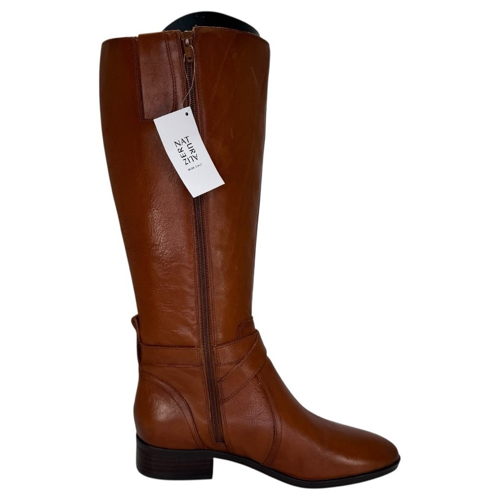 Naturalizer Rena Tan Leather Knee High Wide Calf Womens Boots Size 6M - Picture 6 of 13